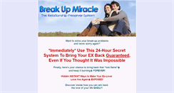 Desktop Screenshot of breakupmiracle.com